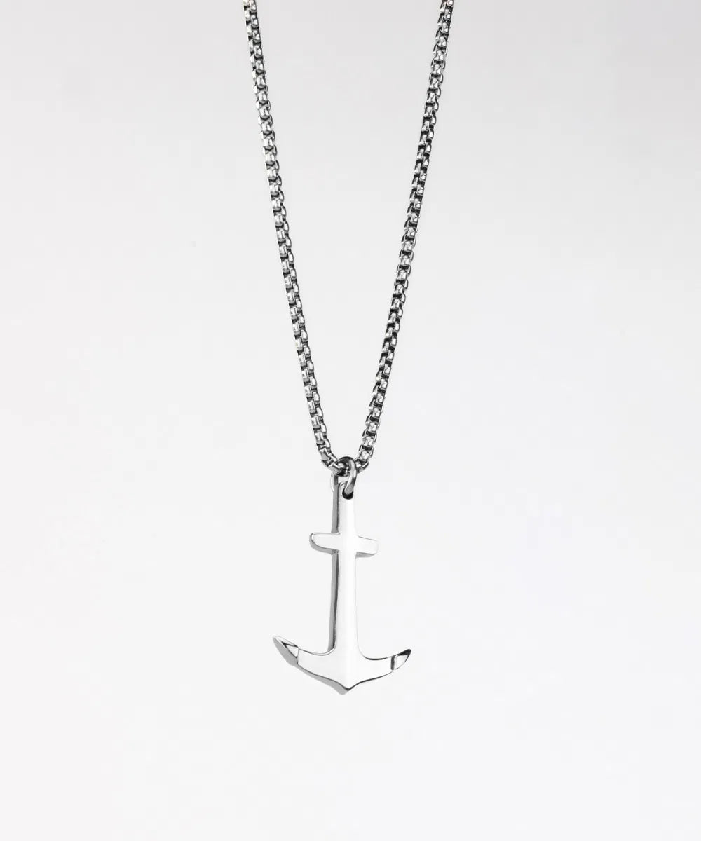 ANCHOR NECKLACE - SILVER