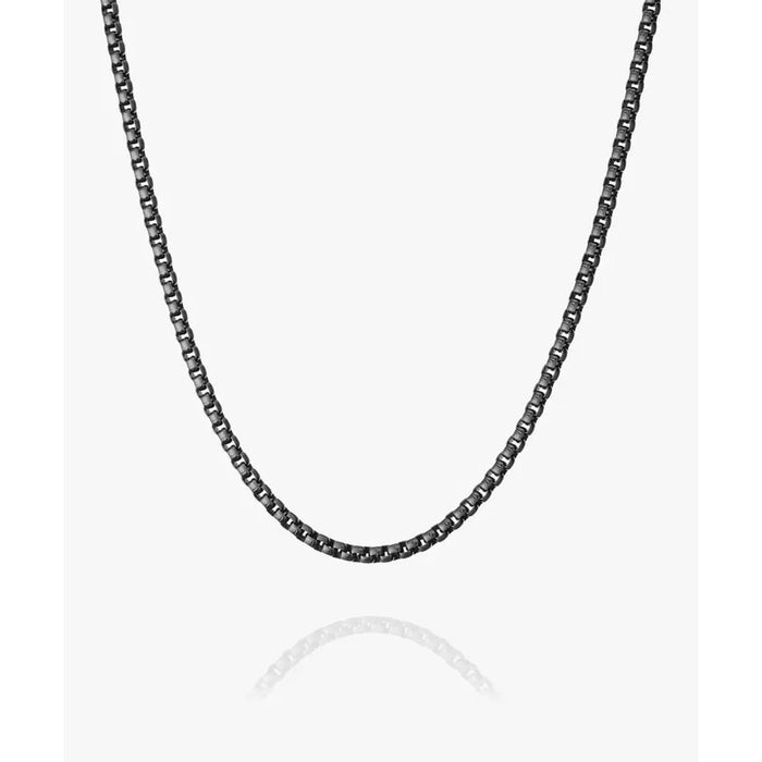 BOXCHAIN NECKLACE - BLACK