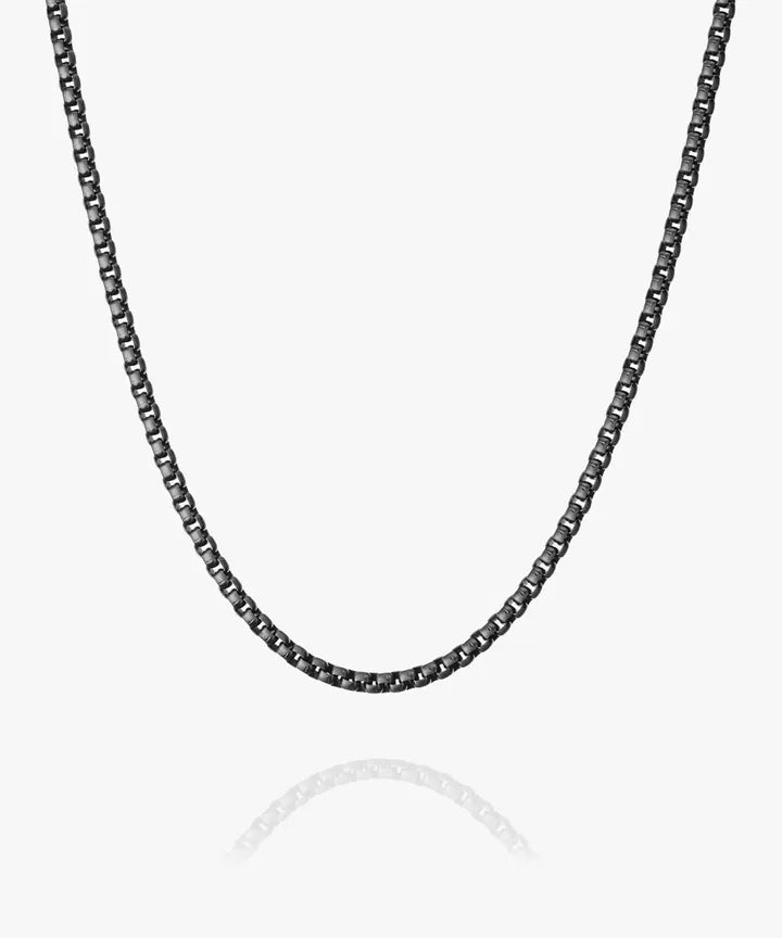 BOXCHAIN NECKLACE - BLACK