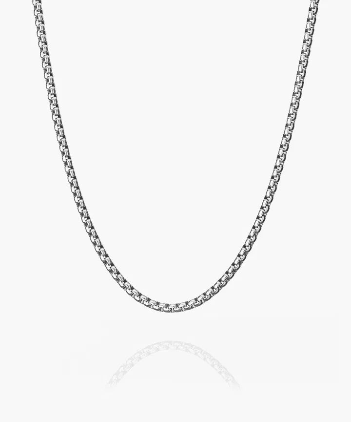 BOXCHAIN NECKLACE - SILVER