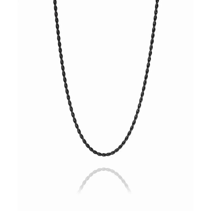 TWISTED NECKLACE - BLACK