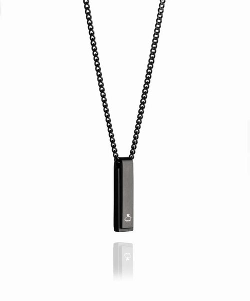MONOLITH NECKLACE - BLACK AGATE