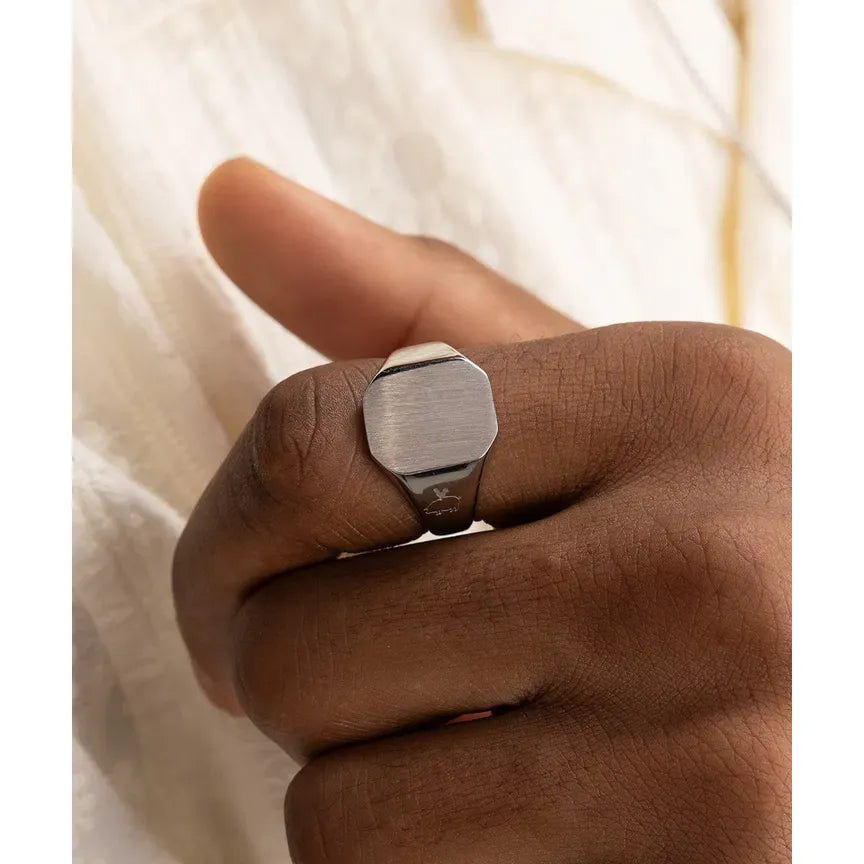 image Signet Ring 16mm Classic - Silver