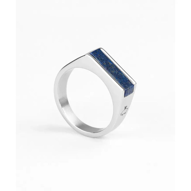 SIGNET RING 7 MM - LAPIS LAZULI