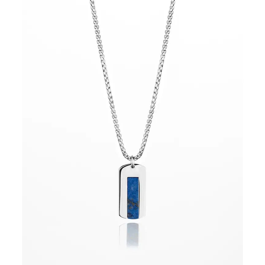 DOGTAG NECKLACE - LAPIS LAZULI