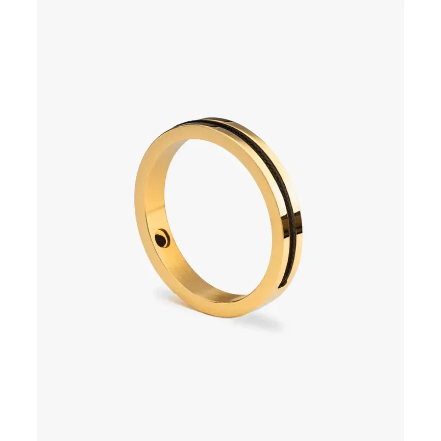 Navarch 4mm Ring -Black - Gold