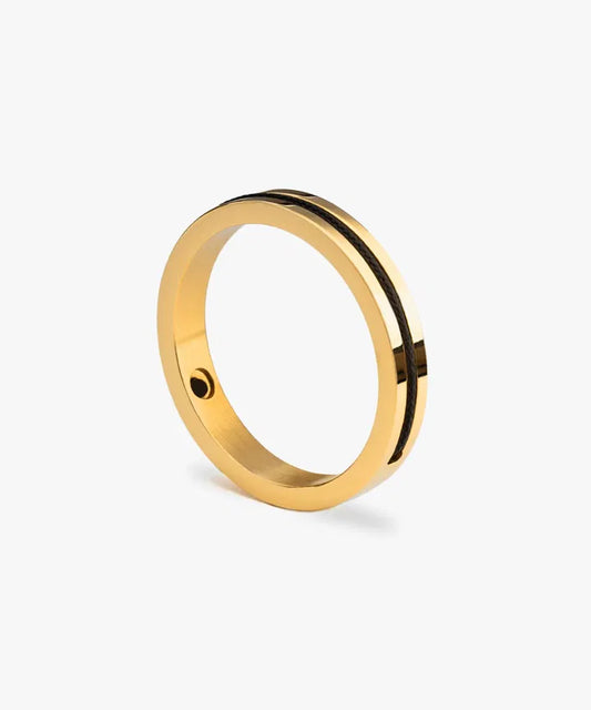 Navarch 4mm Ring -Black - Gold