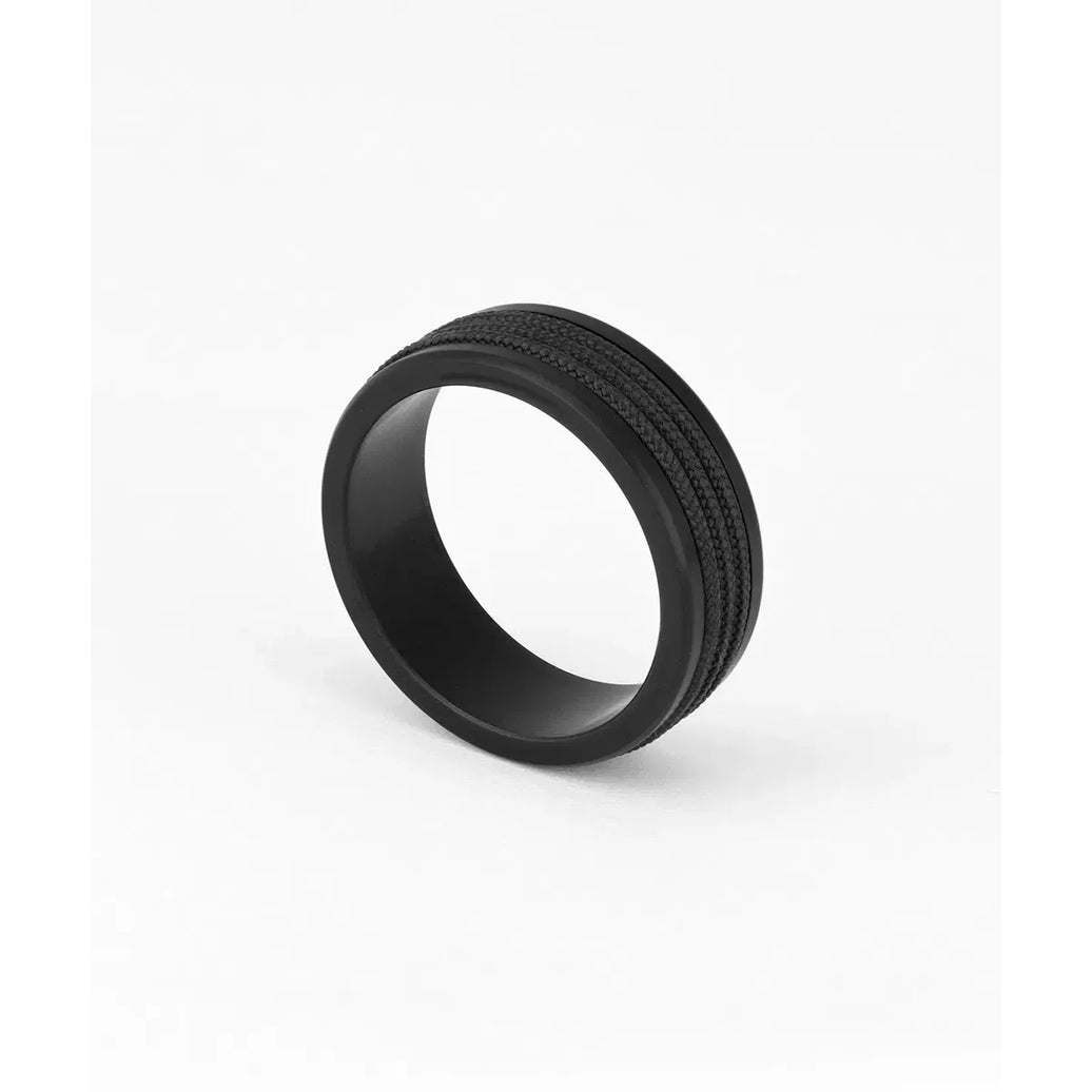 NAVARCH 8 WRAP RING - BLACK