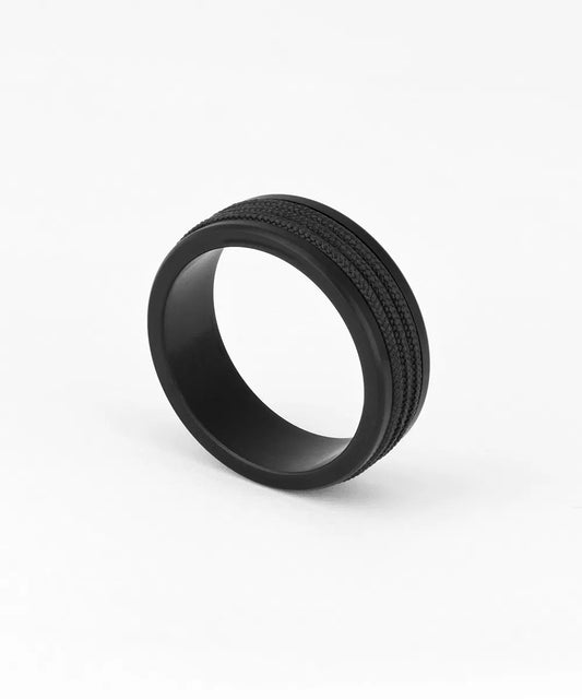 NAVARCH 8 WRAP RING - BLACK