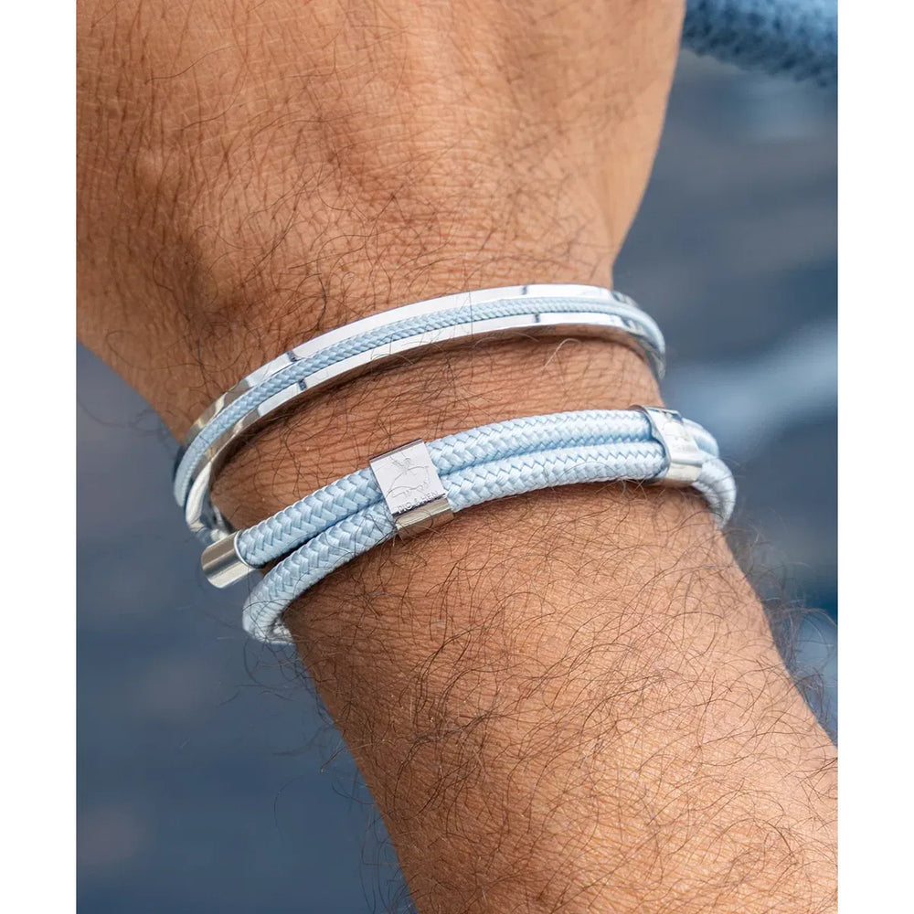 LITTLE LEWIS DBL ARCTIC BLUE - SILVER L