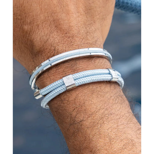 LITTLE LEWIS DBL ARCTIC BLUE - SILVER L