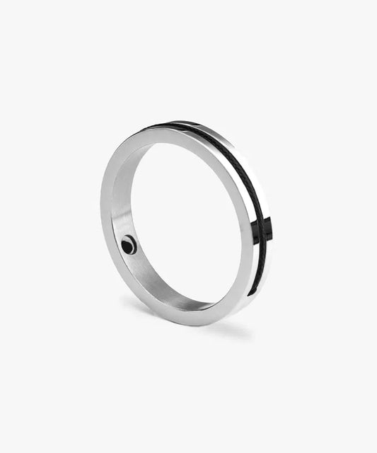 Navarch 4mm Ring -Navy - silver