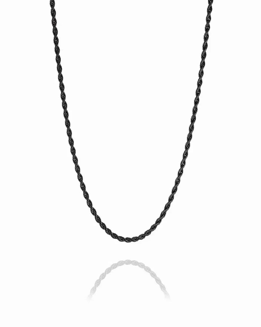 TWISTED NECKLACE - BLACK