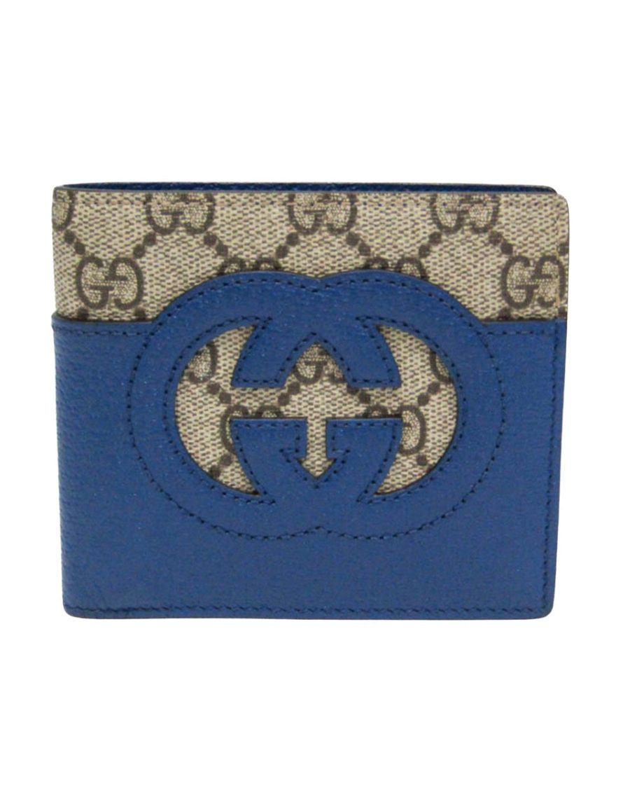 Gucci Monogrammed Bi-Fold Open Wallet