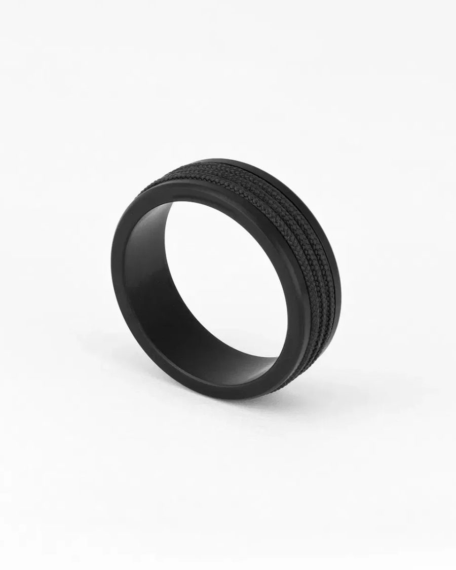 NAVARCH 8 WRAP RING - BLACK